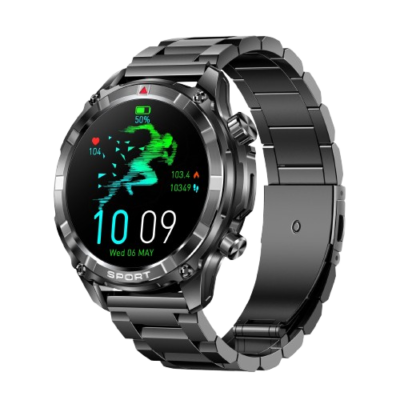 Montre Intelligente Hommes Étanche avec Lampe LED